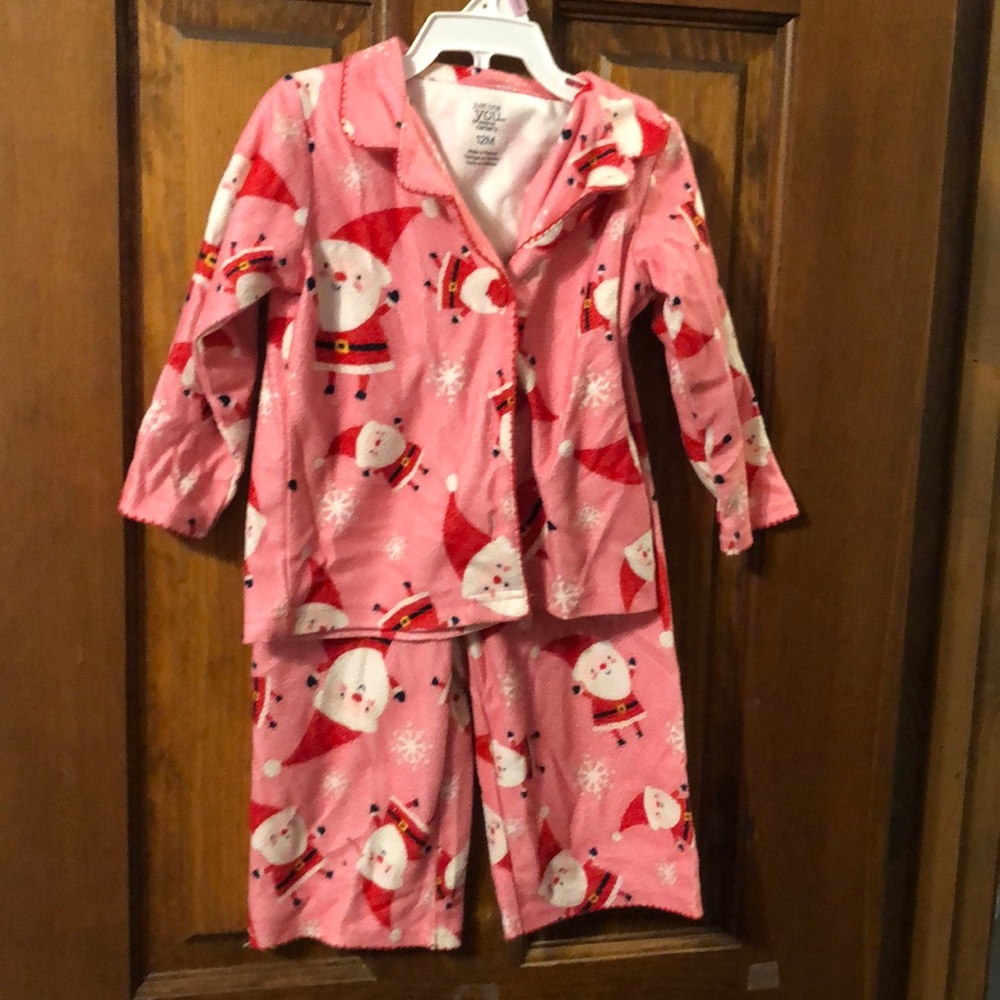 Girls Santa pajamas